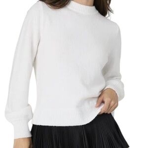 French Connection White Kenzia Tie Back‎ Lightweight Sweater